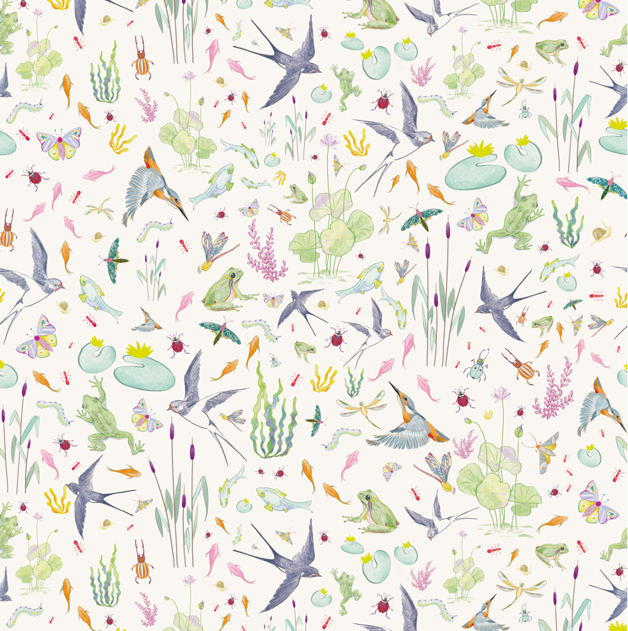 Papier peint - La mare - coloris 01